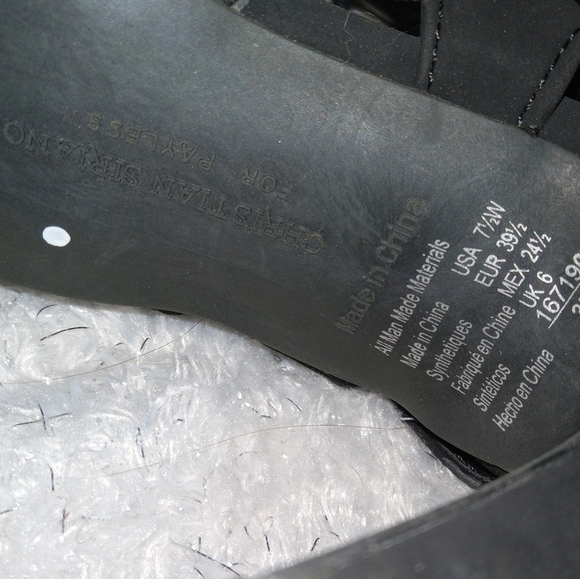 Christian Siriano for Payless Black Strappy Tie Up Heels - Picture 5 of 11